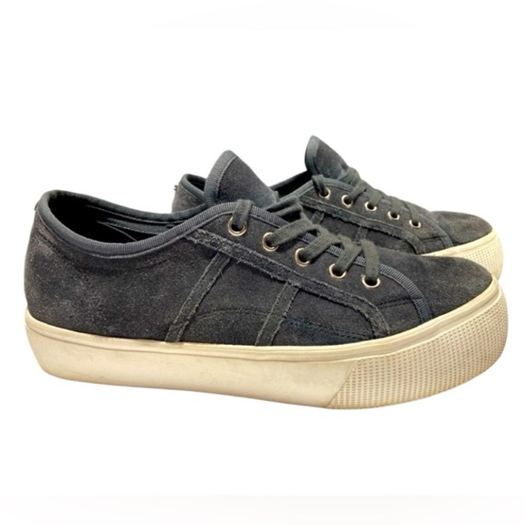 Women’s Steve Madden Elore Suede Platform Sneakers - Picture 2 of 7